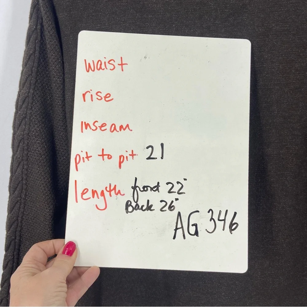 MDRN Brown Knit Sweater Womens Small Cable Knit - Picture 8 of 8